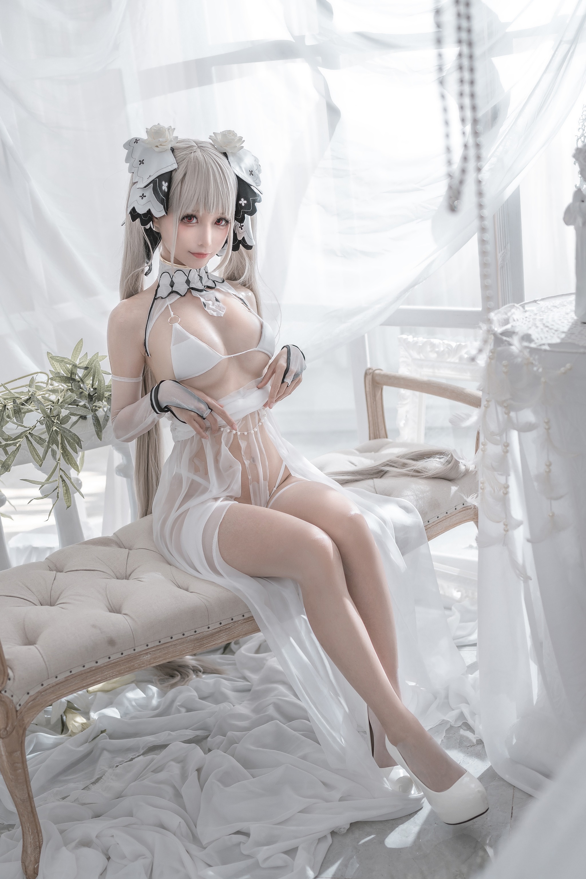 蠢沫沫 – NO.153 可畏-婚纱 [57P]-XikXak